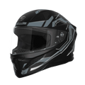 STEELBIRD Sbh 25 Sharp Spirt Black Grey Full Face Helmet