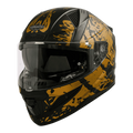 STEELBIRD Sbh 25 Tiger Black Gold Full Face Helmet