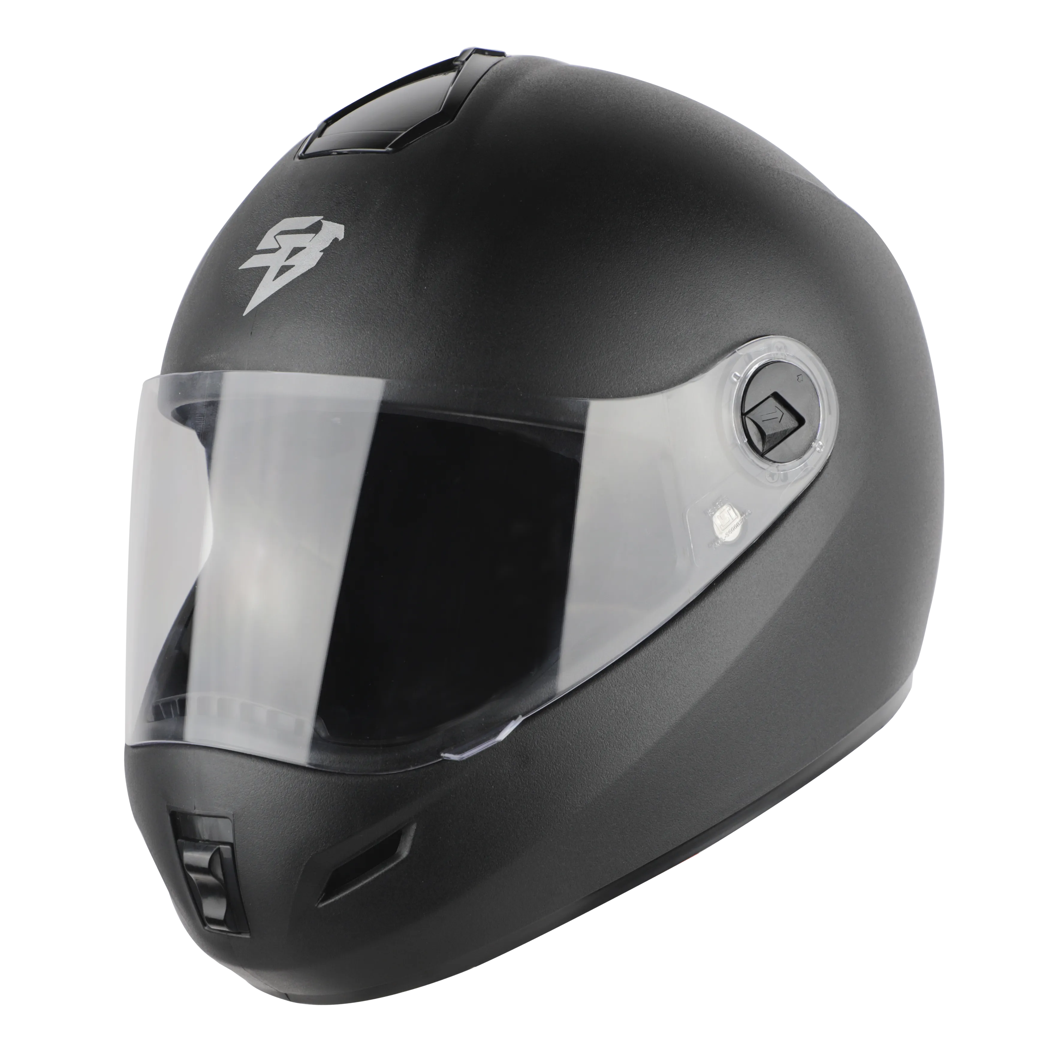 STEELBIRD Sbh 2 Rox Plus Dashing Black Full Face Helmet