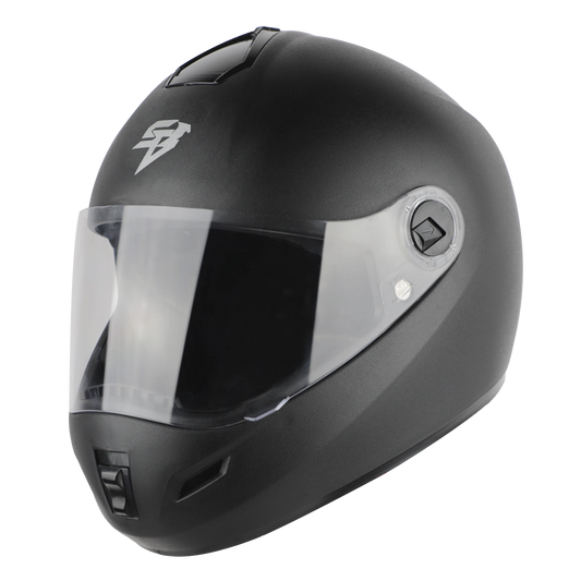 STEELBIRD Sbh 2 Rox Plus Dashing Black Full Face Helmet