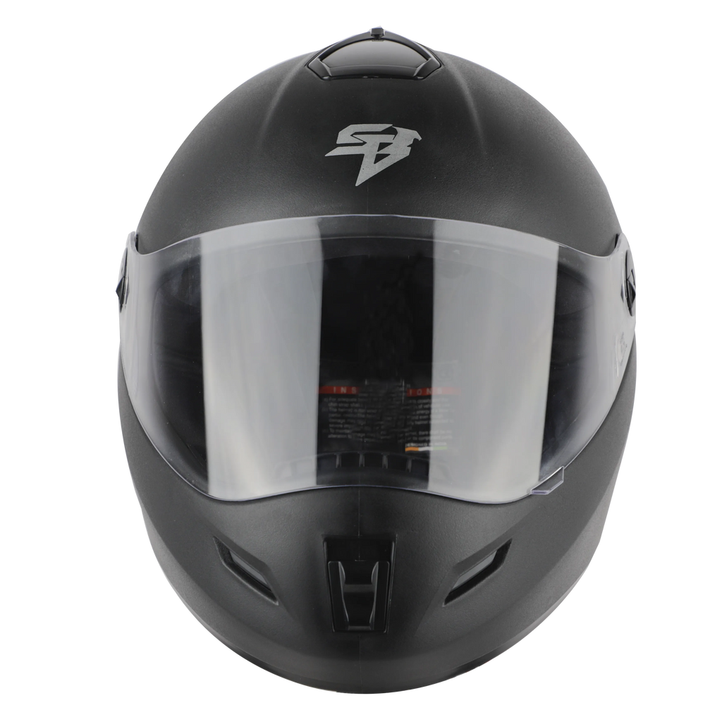STEELBIRD Sbh 2 Rox Plus Dashing Black Full Face Helmet