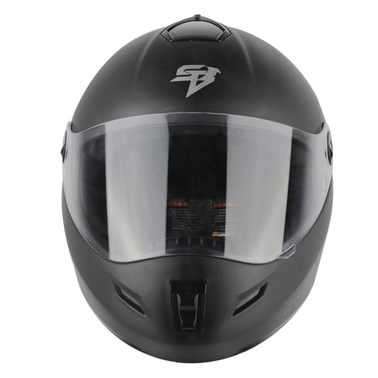 STEELBIRD Sbh 2 Rox Plus Dashing Black Full Face Helmet