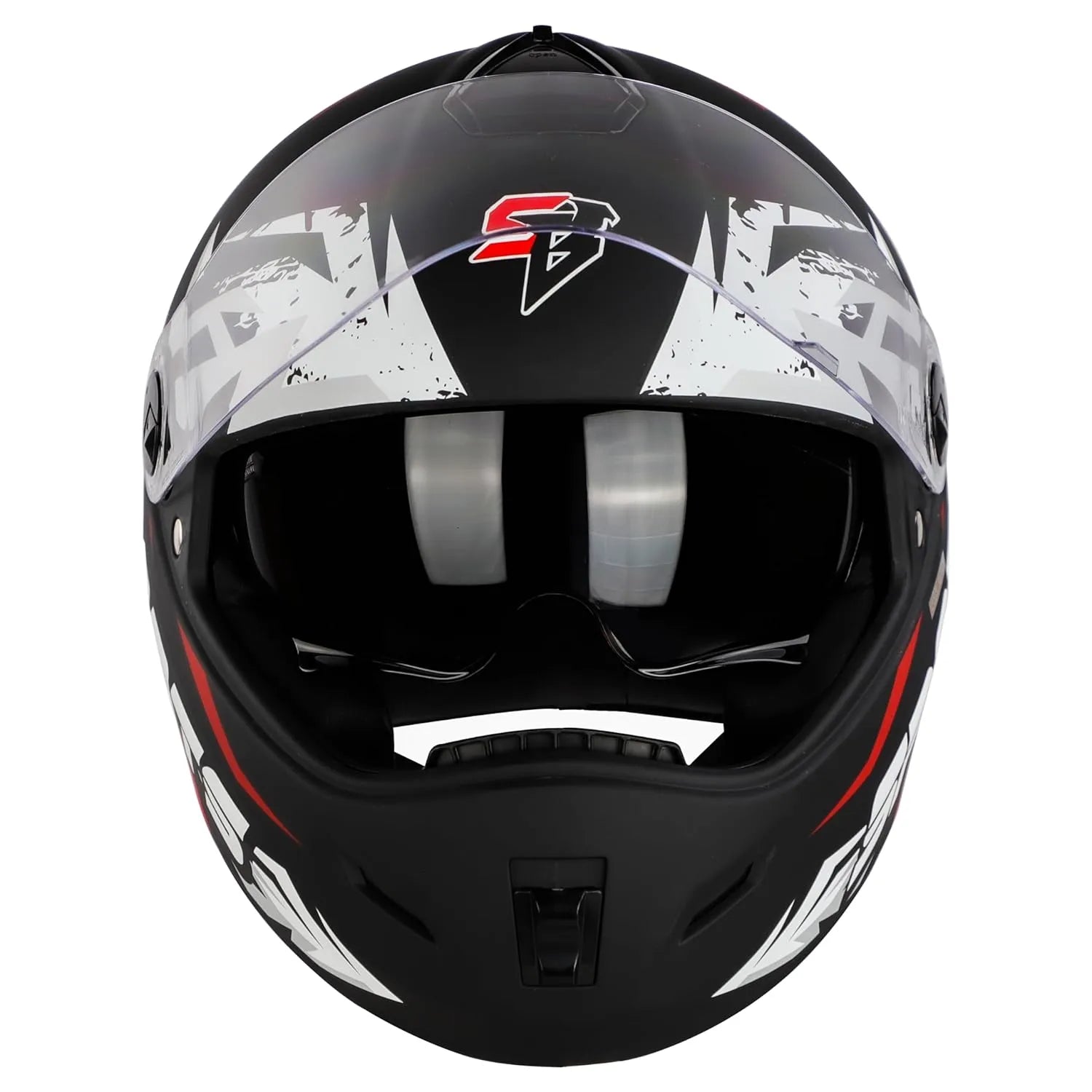 STEELBIRD Sbh 34 Iss R Sport Glsy Black Red Full Face Helmet