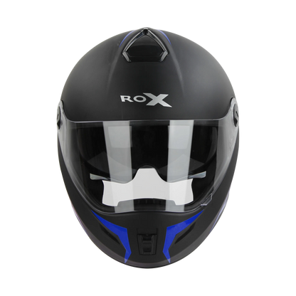 STEELBIRD Sbh 34 Rox Iss R Dashing Blue Full Face Helmet