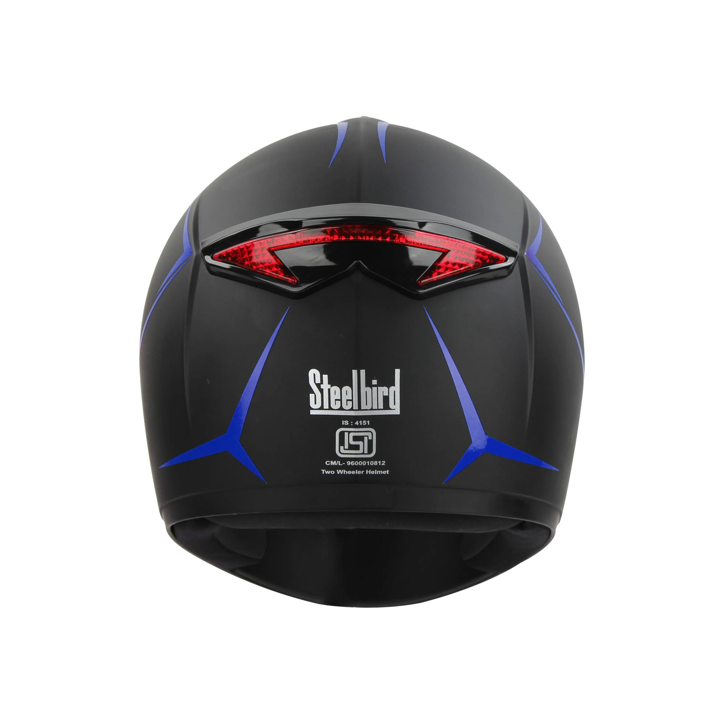 STEELBIRD Sbh 34 Rox Iss R Dashing Blue Full Face Helmet