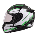 STEELBIRD Sbh 35 Robot Black Green Full Face Helmet