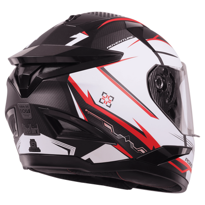 STEELBIRD Sbh 35 Robot Black Red Full Face Helmet