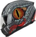 STEELBIRD Sbh 40 Iss Me Mamba Glossy Blkgrey 600Mm C Full Face Helmet