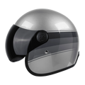 STEELBIRD Sbh 54 Vintage Silver Grey Full Face Helmet
