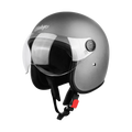 STEELBIRD Sbh 54 Vintage Sliver Half Face Helmet