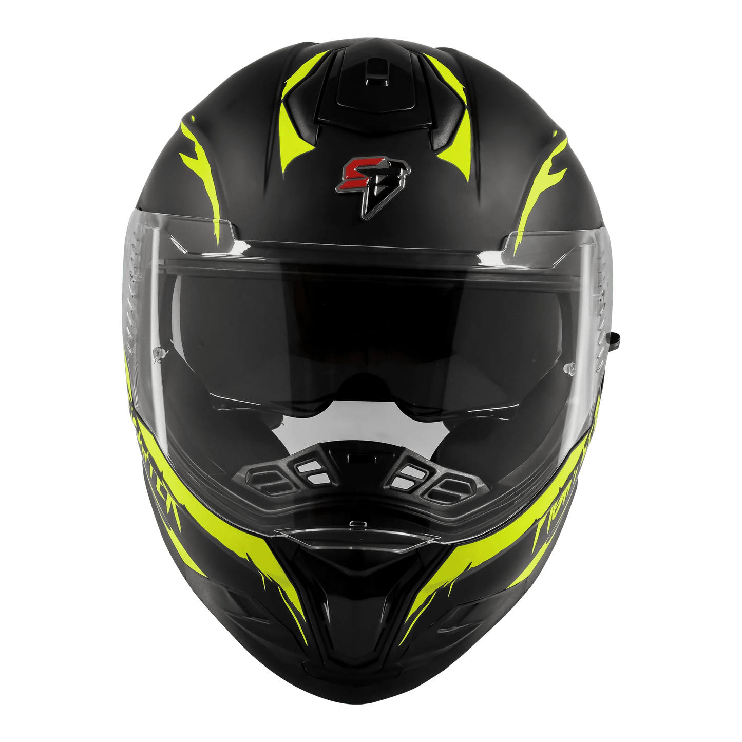 STEELBIRD Sbh 57 Fighter F2 Black Neon Full Face Helmet