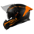 STEELBIRD Sbh 57 Fighter F2 Black Orange Full Face Helmet