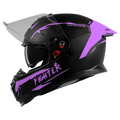 STEELBIRD Sbh 57 Fighter F2 Black Purple Full Face Helmet