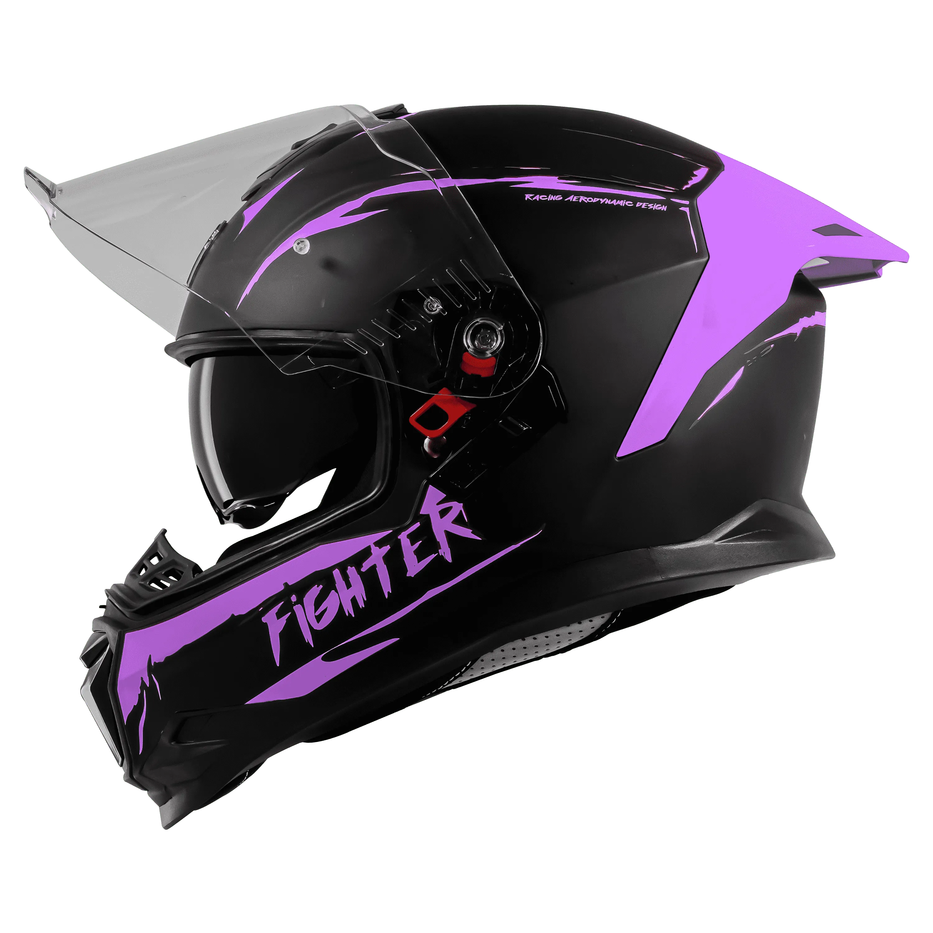 STEELBIRD Sbh 57 Fighter F2 Black Purple Full Face Helmet
