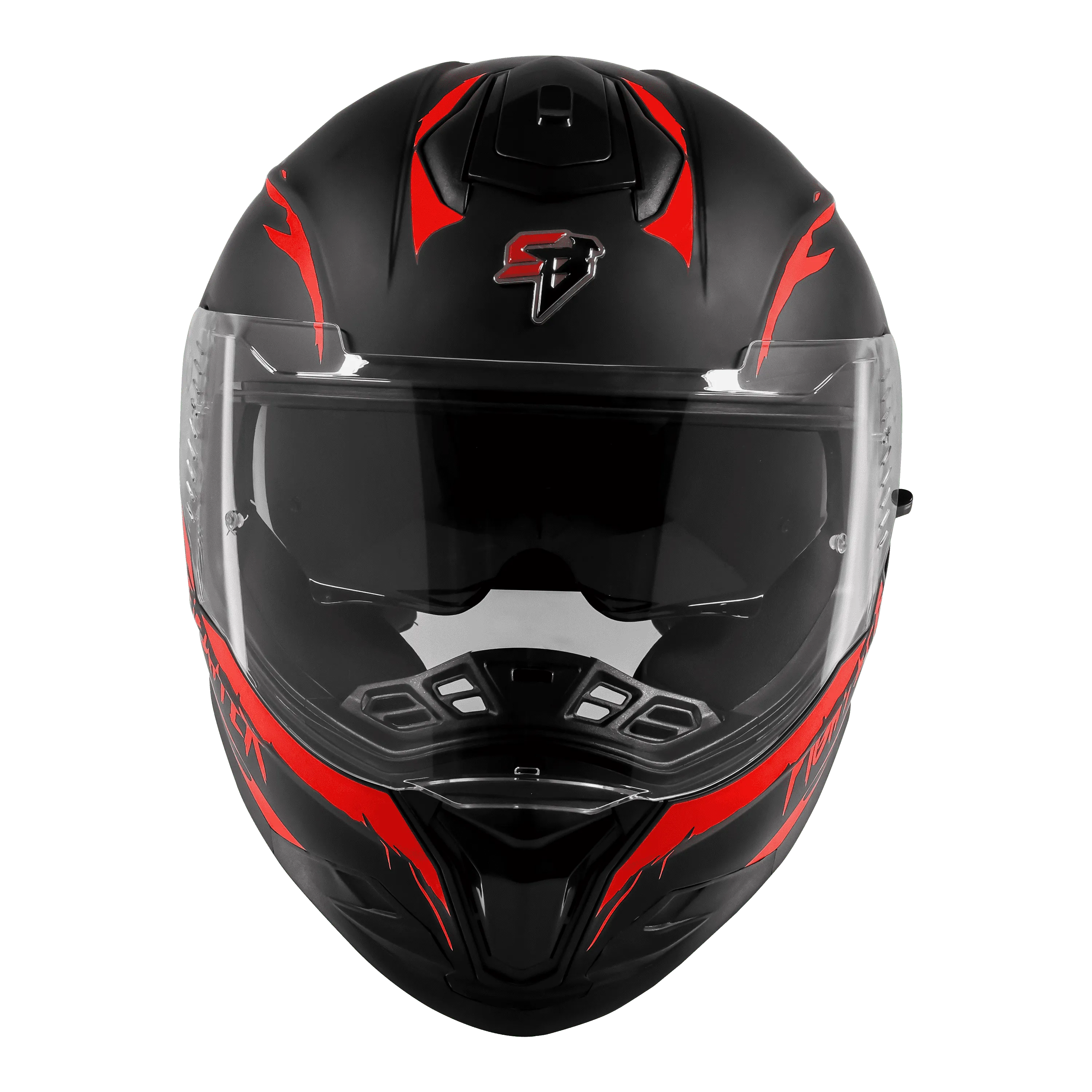 STEELBIRD Sbh 57 Fighter F2 Black Red Full Face Helmet