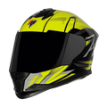 STEELBIRD Sbh 57 Fighter F4 Black Fl Yellow Full Face Helmet
