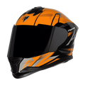 STEELBIRD Sbh 57 Fighter F4 Black Orange Full Face Helmet