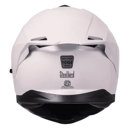 STEELBIRD Sbh 57 Fighter White Full Face Helmet