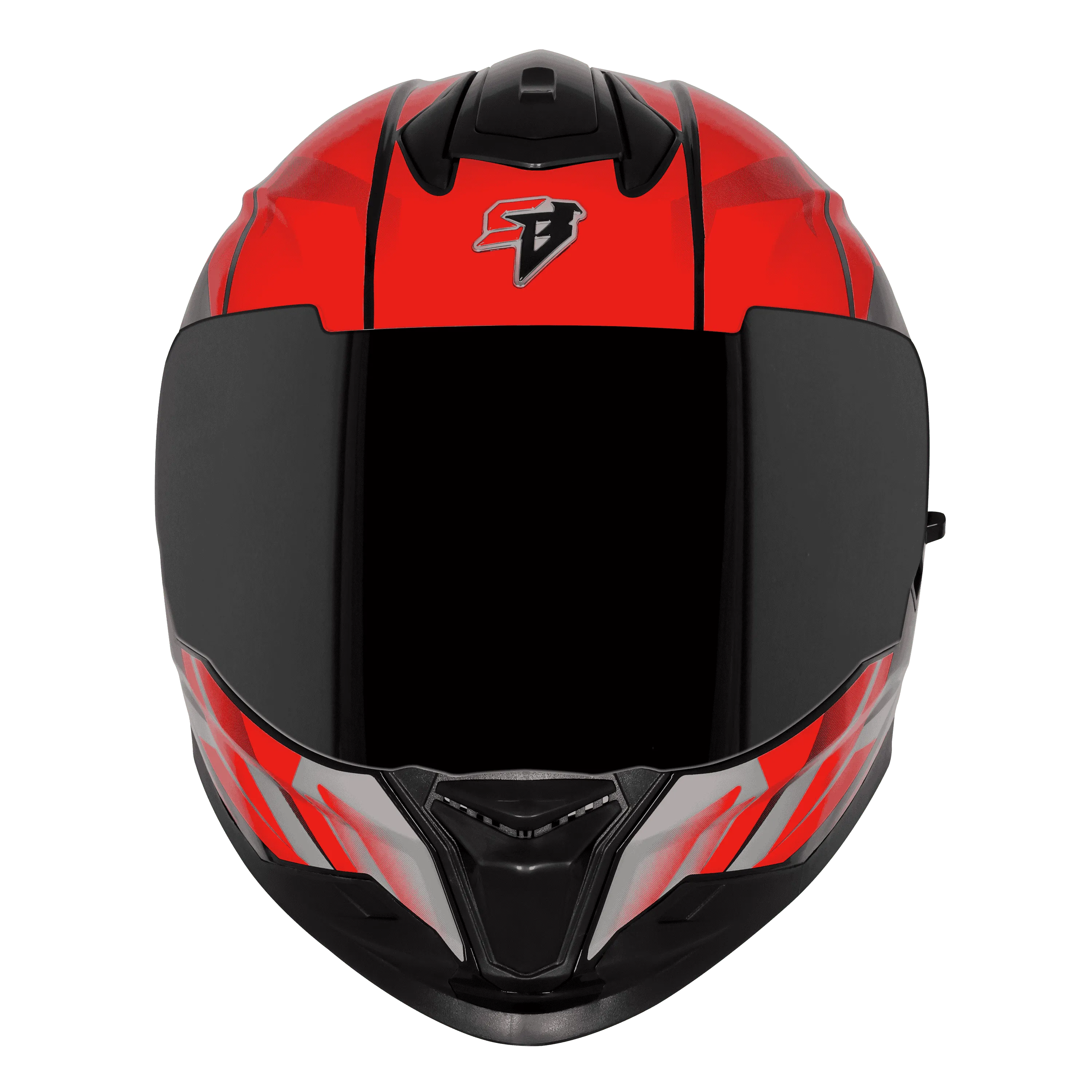 STEELBIRD Sbh 57 Fighter F4 Black Red Full Face Helmet