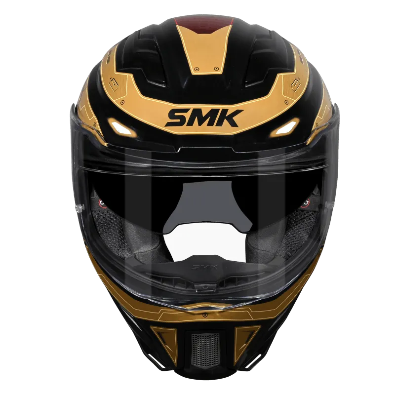 Smk Agnar Cyborg GL237 Red Full Face Helmet