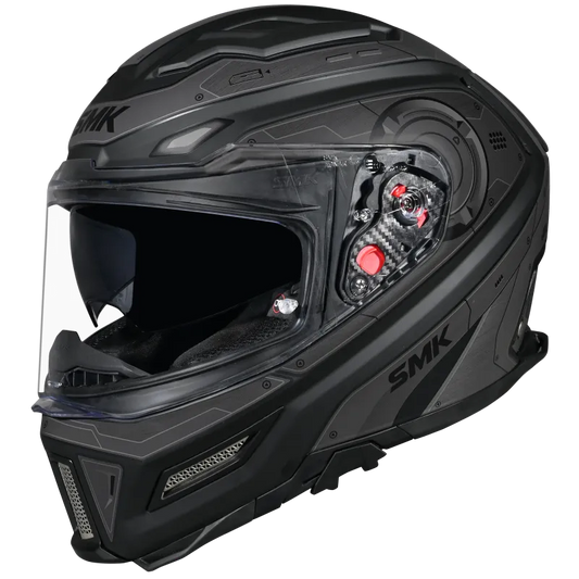 Smk Agnar Cyborg MA266 Black Full Face Helmet