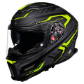 Smk Agnar Tektron GL264 Black Neon Full Face Helmet