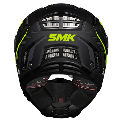 Smk Agnar Tektron GL264 Black Neon Full Face Helmet