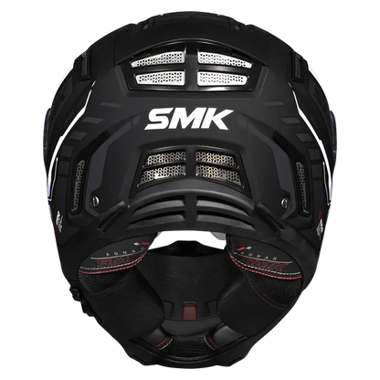 Smk Agnar Tektron MA261 Black White Full Face Helmet