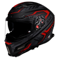 Smk Agnar Tektron MA263 Black Red Full Face Helmet