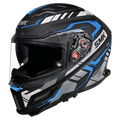 Smk Agnar Tektron MA265 Black Red Full Face Helmet