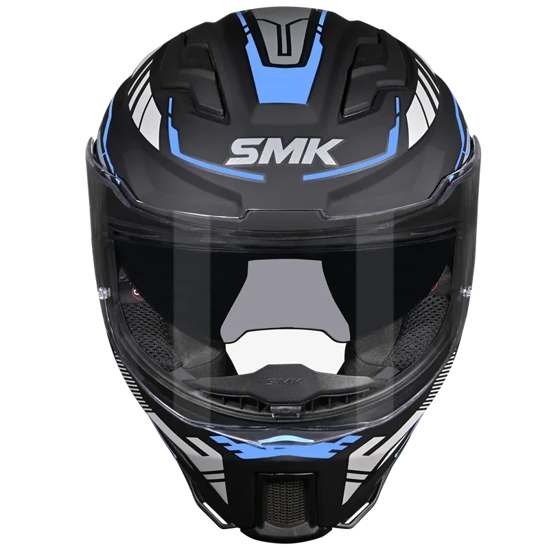 Smk Agnar Tektron MA265 Black Red Full Face Helmet