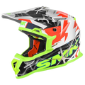 SMK Allterra Fulmine Gl174 White Orange Off Road Helmet
