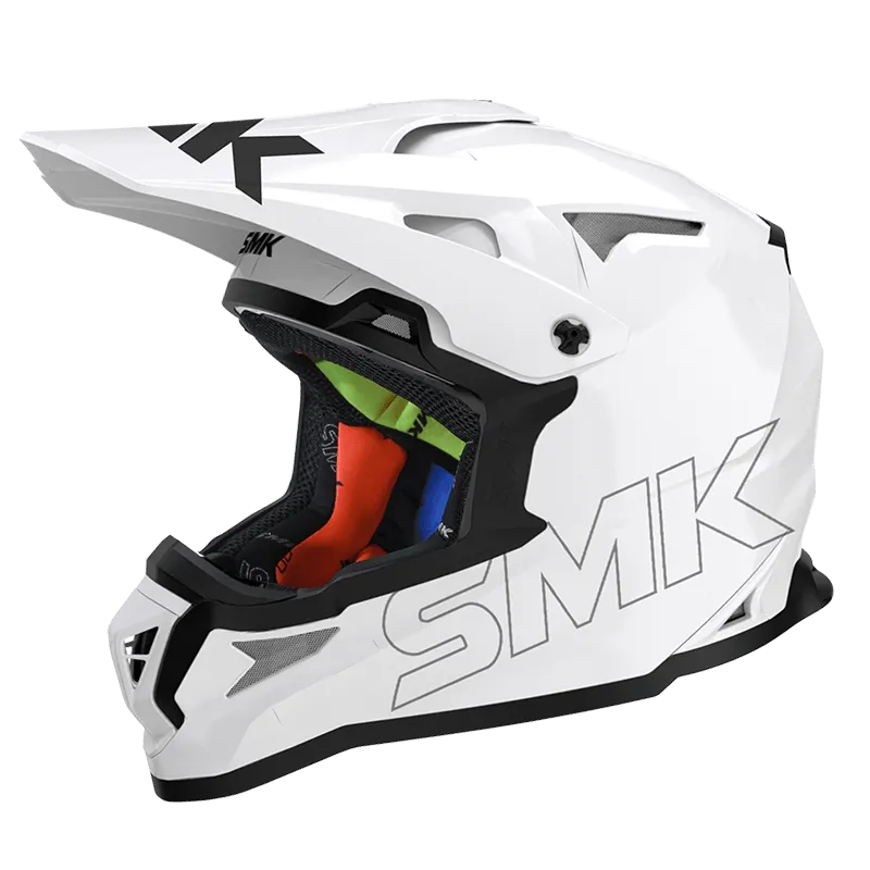 Smk Allterra GL120 White Off Road Helmet
