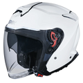 Smk Gtj GL100 White Half Face Helmet