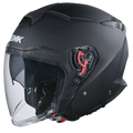 Smk Gtj Ma200 Matt Black Half Face Helmet