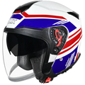 Smk Gtj Rambler Gl153 Red White Blue Half Face Helmet