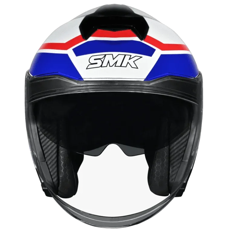 Smk Gtj Rambler Gl153 Red White Blue Half Face Helmet