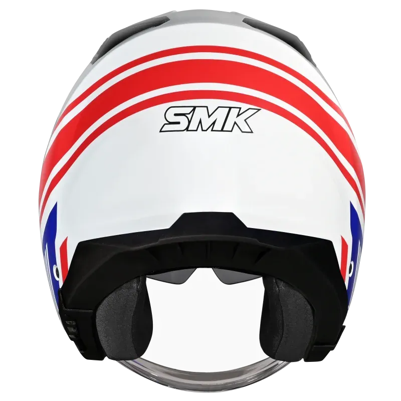 Smk Gtj Rambler Gl153 Red White Blue Half Face Helmet