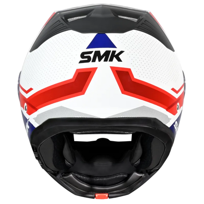 Smk Gullwing S01 Supertour GL153 White Blue Red Full Face Helmet