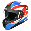 Smk Gullwing Sonic GL153 White Blue Red Flip Up Helmet