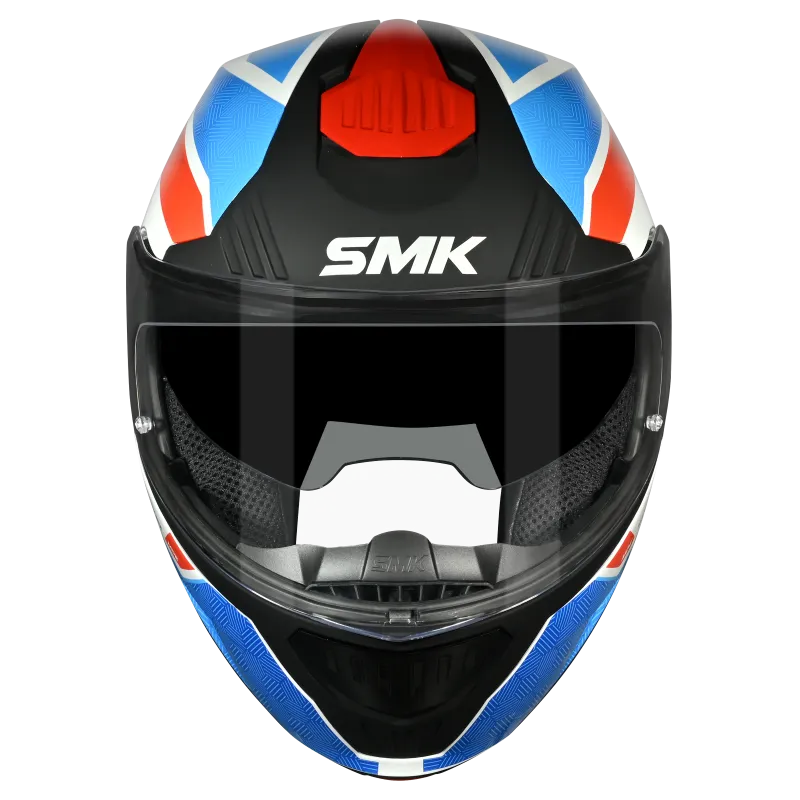 Smk Gullwing Sonic GL153 White Blue Red Flip Up Helmet