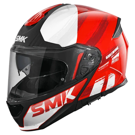 SMK Gullwing S01 Tourleader Gl363 Red Grey Full Face Helmet