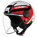 Smk Laminar Kentro GL138 Red Black White Half Face Helmet