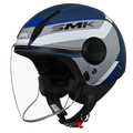 Smk Laminar Kentro GL561 Gray Blue Half Face Helmet