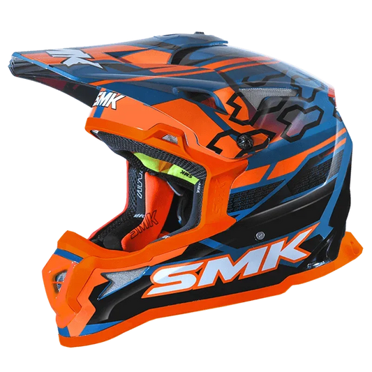 SMK Off Road Alltrea S01 Tribou Gl527 Md Full Face Helmet