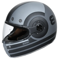Smk Retro Ranko Ma626 Black Gray Half Face Helmet