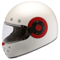 SMK Retro White Gl130 Half Face Helmet