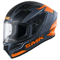 SMK Stellar Adox Grey Orange Full Face Helmet