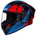 SMK Stellar Gl 236 Black Red Gray Full Face Helmet