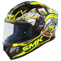 SMK Stellar Gl 246 Black Yellow Gray Full Face Helmet